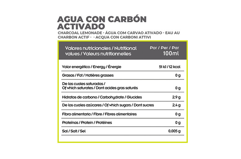 agua carbon nutricional